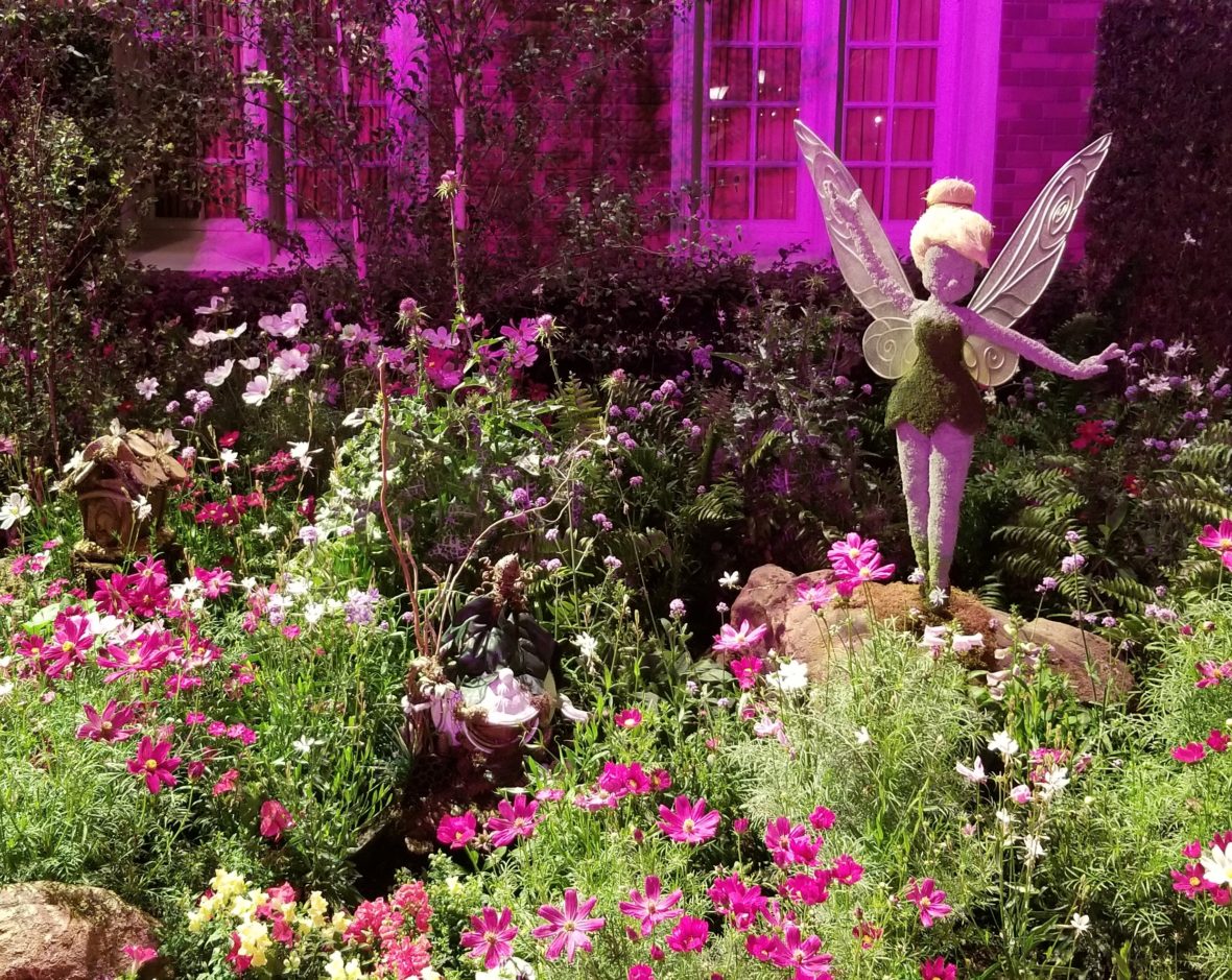 Tinker Bell Topiary in the Garden