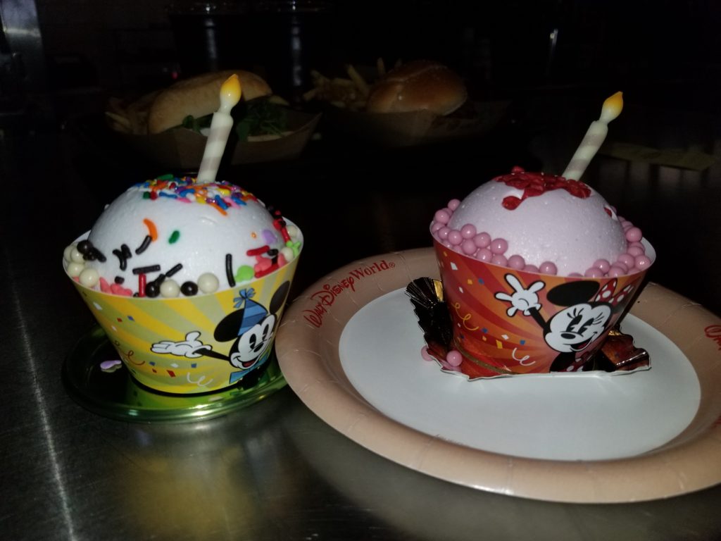 The Mickey and Minnie Celebration Cakes at Backlot Express in Disney's Hollywood Studios 