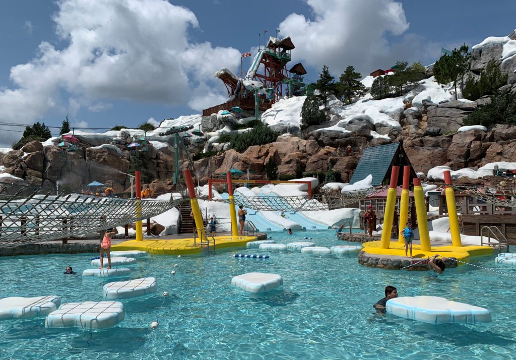 Kids playing at the Ski Patrol Training Camp at Blizzard Beach.