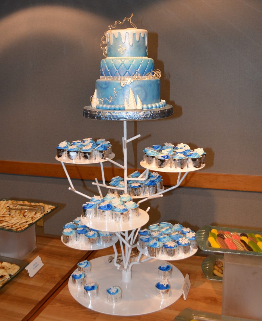 The Cake Centerpiece at the Frozen Ever After Dessert Party