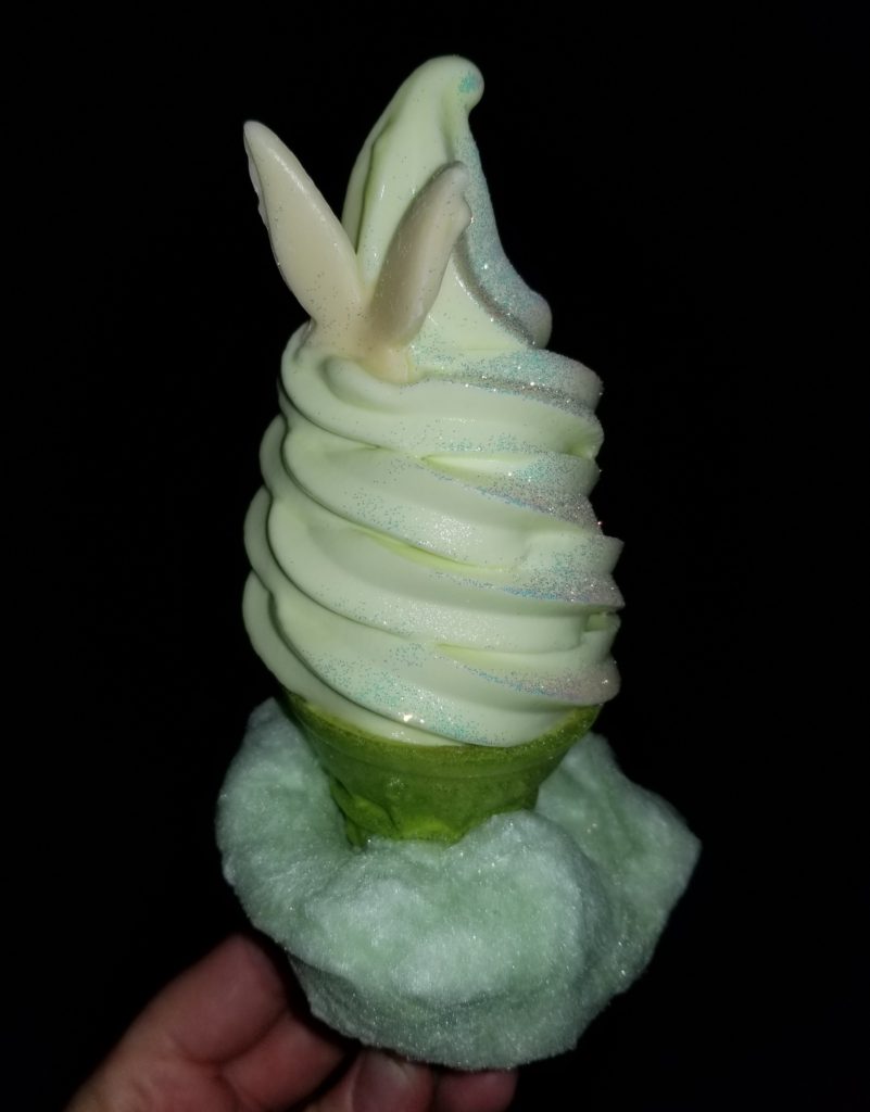 Tink's Pixie Dusted Cone made with Lime Dole Whip - An amazing Disney Snack!