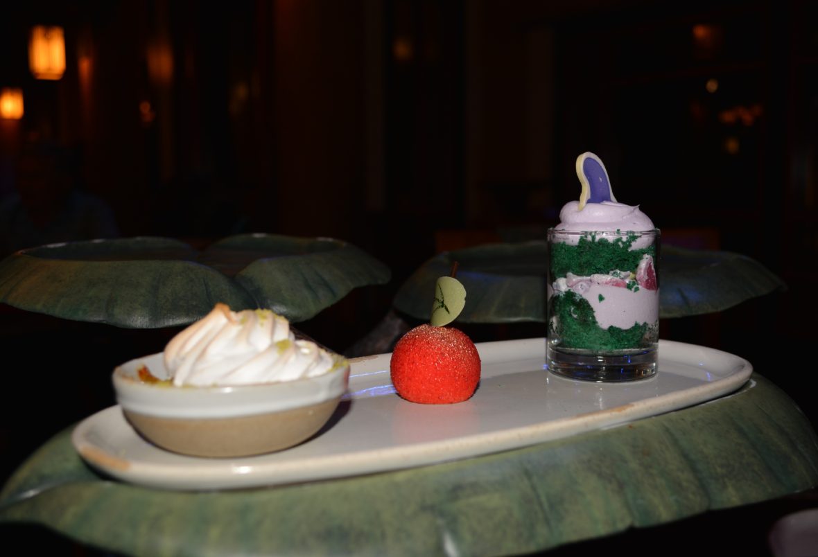 A Trio of Themed Desserts from Story Book Dining at Artist Point with Snow White