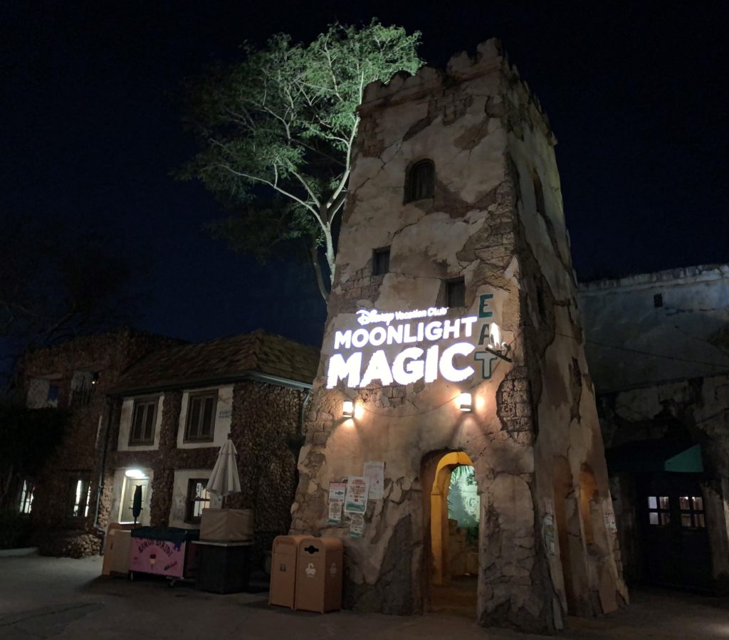 DVC Moonlight Magic Review - DVC Moonlight Magic 2020 Sign in the Harambe Market in the Africa section of Animal Kingdom 