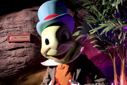 Jiminy Cricket at the DVC Moonlight Magic 2020 Event in Animal Kingdom
